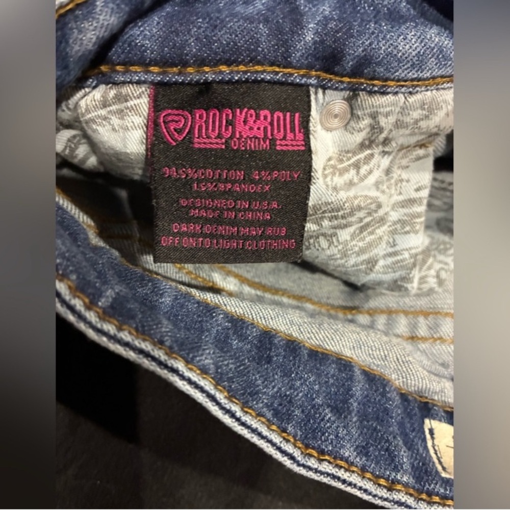 Rock & Roll Denim Blue Jeans - Picture 4 of 4